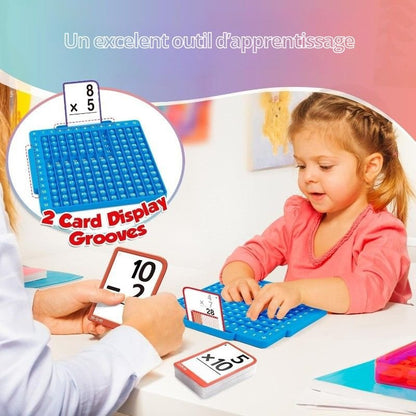 Kit d'Apprentissage des Maths Montessori – Flash Cards & Pop-It Interactif