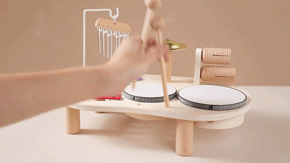 Table d'Activités Musicales Montessori en Bois – Son et Rythme, dès 3 ans