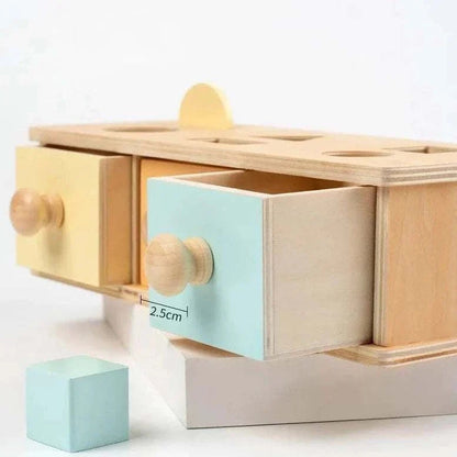 Boîte de permanence de l’objet Montessori en bois