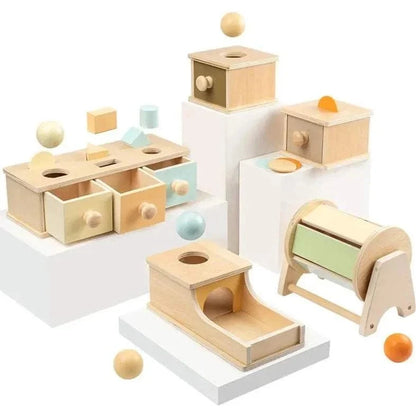 Boîte de permanence de l’objet Montessori en bois
