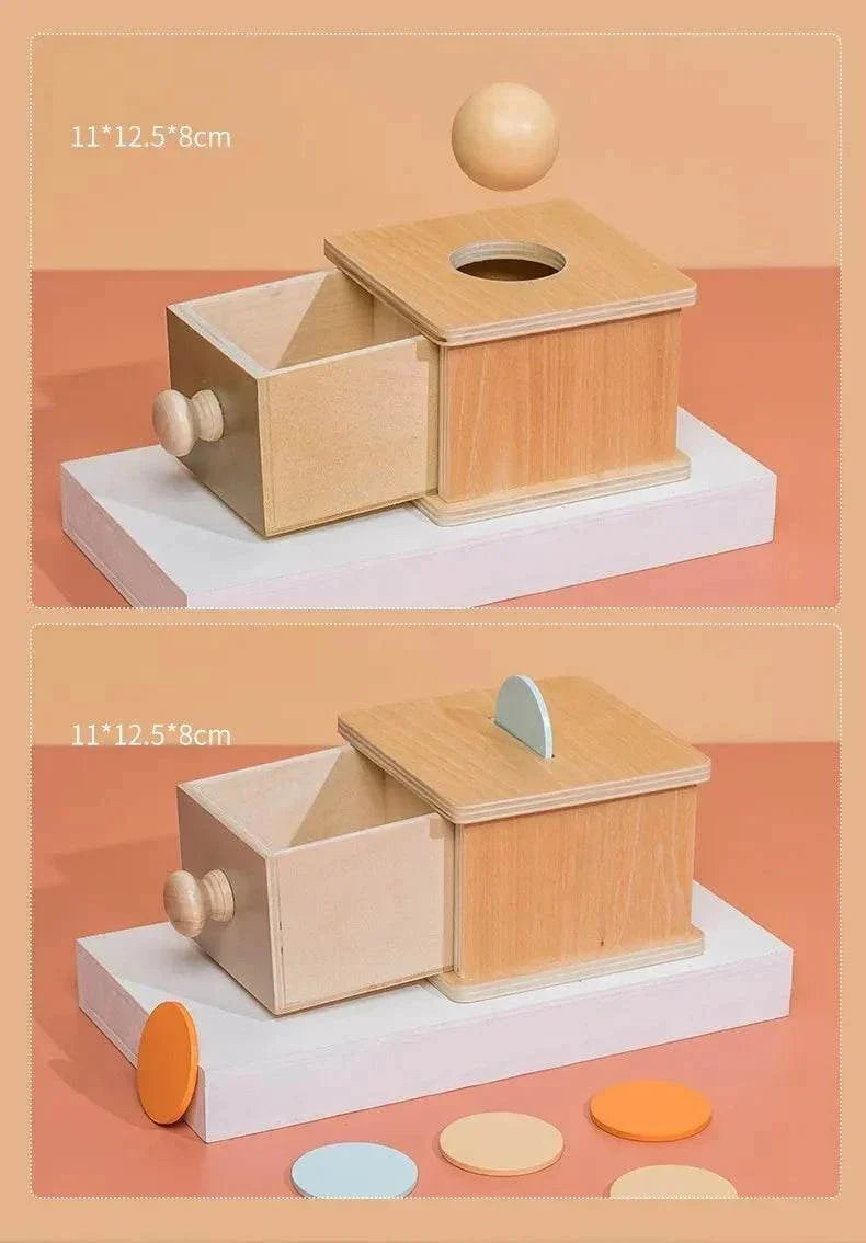Boîte de permanence de l’objet Montessori en bois