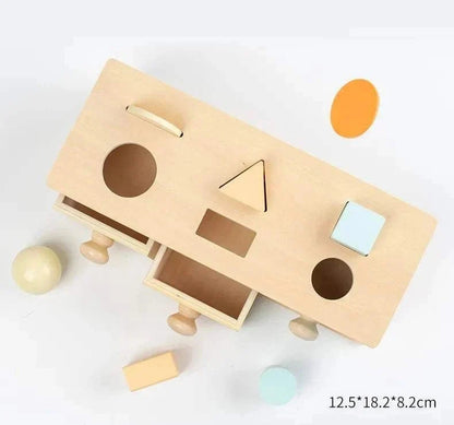 Boîte de permanence de l’objet Montessori en bois