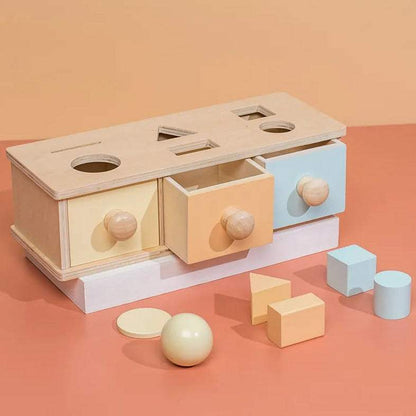 Boîte de permanence de l’objet Montessori en bois
