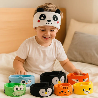 Casque Bluetooth + Masque de Sommeil 2-en-1 pour Enfants – Doux, Sans Fil, Idéal Voyage