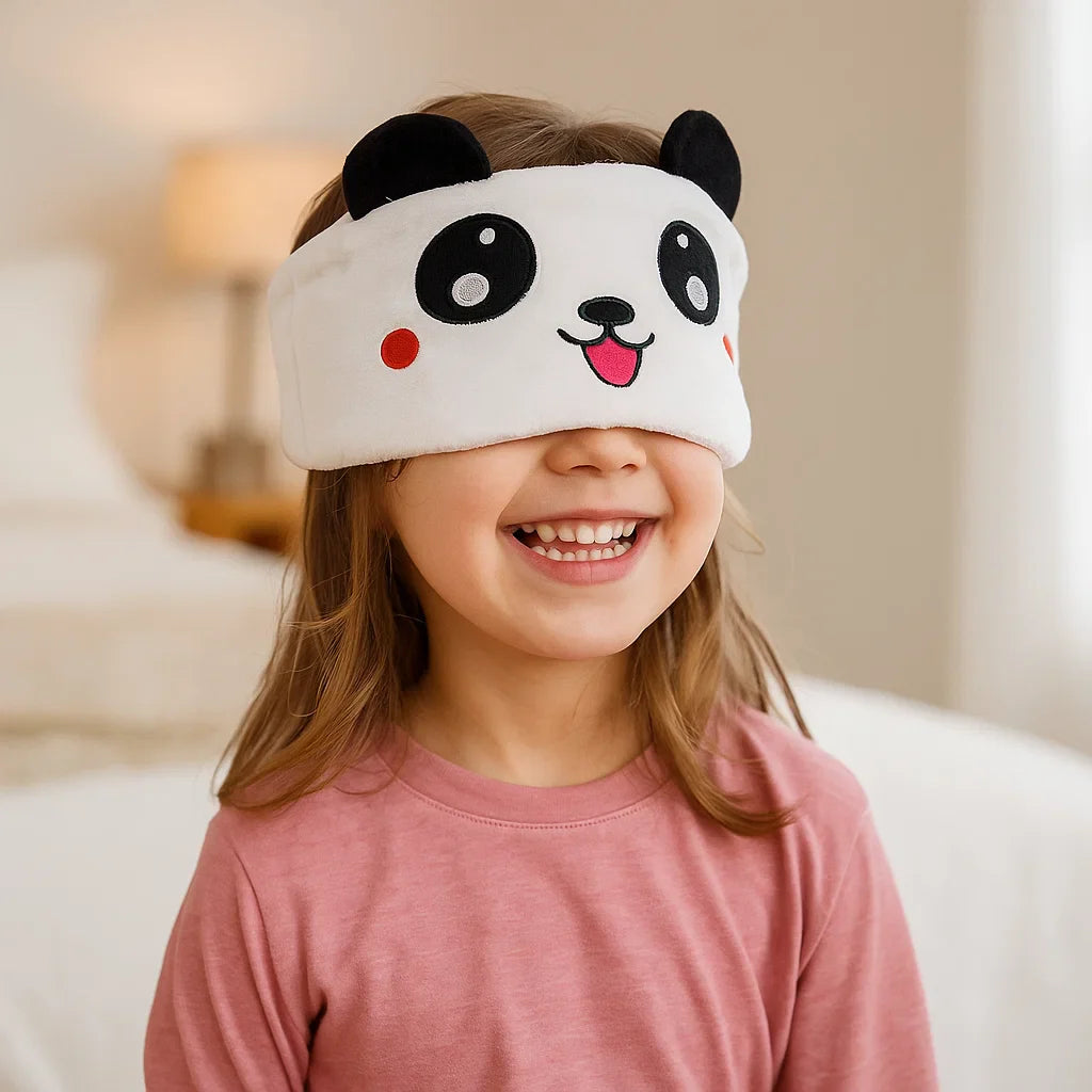 Casque Bluetooth + Masque de Sommeil 2-en-1 pour Enfants – Doux, Sans Fil, Idéal Voyage