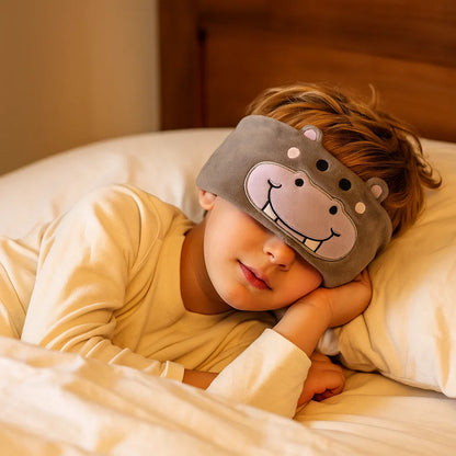 Casque Bluetooth + Masque de Sommeil 2-en-1 pour Enfants – Doux, Sans Fil, Idéal Voyage
