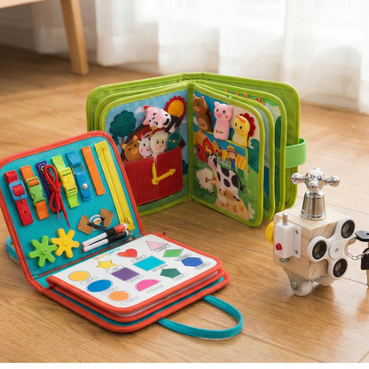 Coffret Montessori 3 Jouets Éducatifs – Éveil, Motricité & Autonomie dès 12 mois
