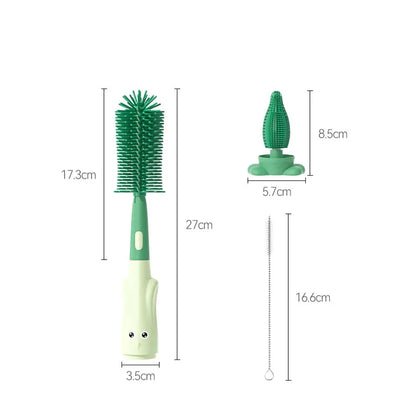 Brosse Nettoyante Biberon 4-en-1 – Kit de Nettoyage pour Biberons et Accessoires Bébé