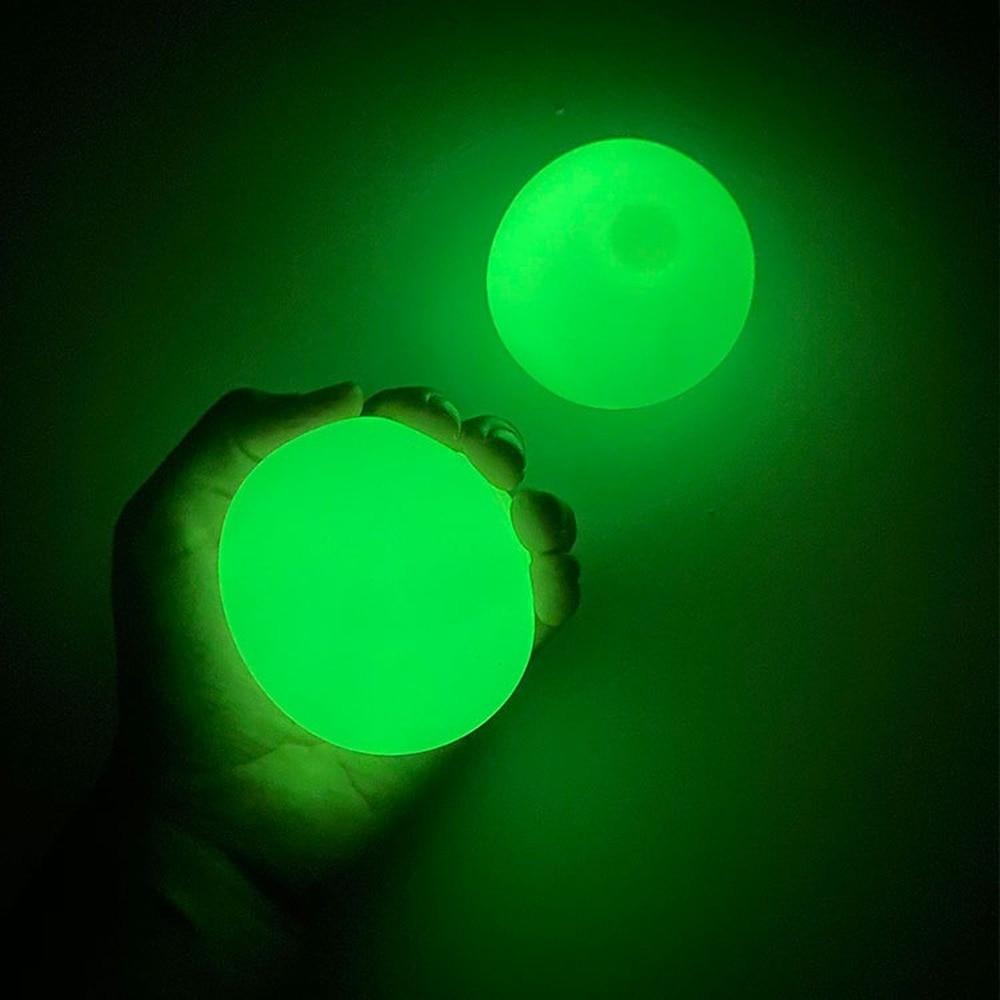 Balles Collantes Phosphorescentes pour Enfants – Jeu Anti-Stress Lumineux