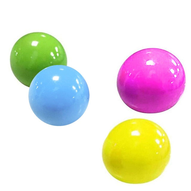 Balles Collantes Phosphorescentes pour Enfants – Jeu Anti-Stress Lumineux