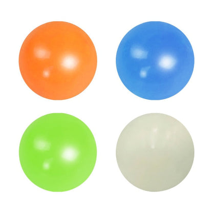 Balles Collantes Phosphorescentes pour Enfants – Jeu Anti-Stress Lumineux