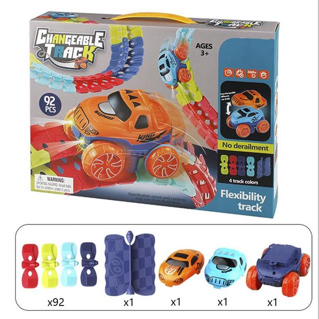 Circuit de Voitures Magnétique pour Enfants – Piste de Jeu Créative et Modulable