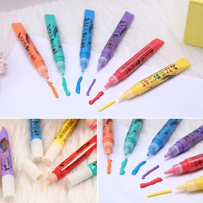 Stylos Peinture 3D Pop-Corn pour Enfants – Dessins en Relief Multicolores