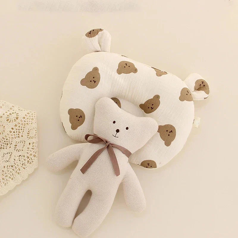 Oreiller Ergonomique Bébé Anti Tête Plate pour Nouveau-Né