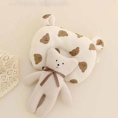 Oreiller Ergonomique Bébé Anti Tête Plate pour Nouveau-Né