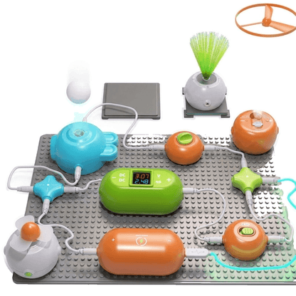 Coffret d’expériences avec circuits électriques