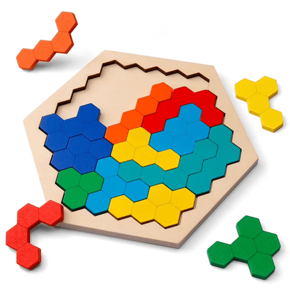 Tangram en bois - Puzzle éducatif Montessori