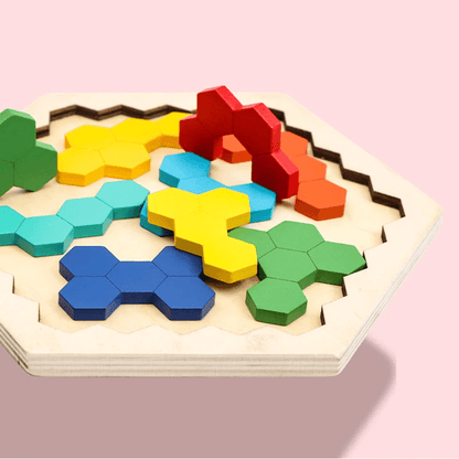 Tangram en bois - Puzzle éducatif Montessori