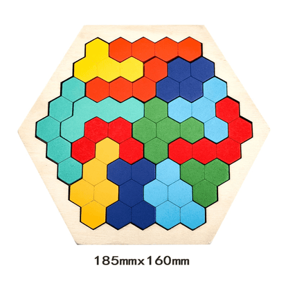 Tangram en bois - Puzzle éducatif Montessori