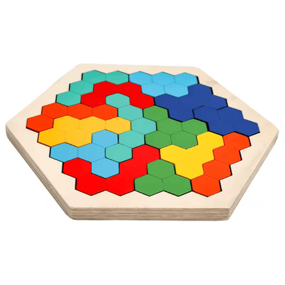 Tangram en bois - Puzzle éducatif Montessori