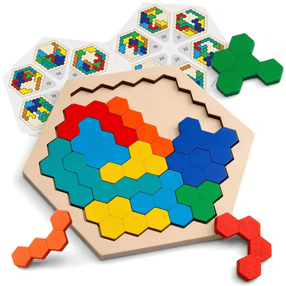 Tangram en bois - Puzzle éducatif Montessori