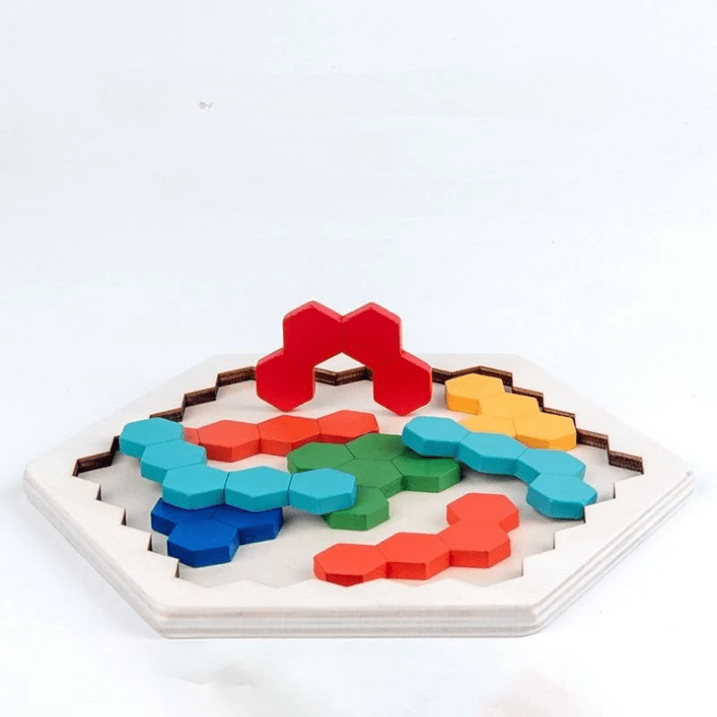 Tangram en bois - Puzzle éducatif Montessori