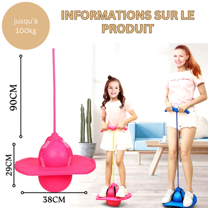 Ballon Sauteur Gonflable avec Poignées pour Enfants – Jusqu'à 100 kg