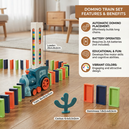 Train à Dominos Automatique – Créez des parcours magiques sans effort