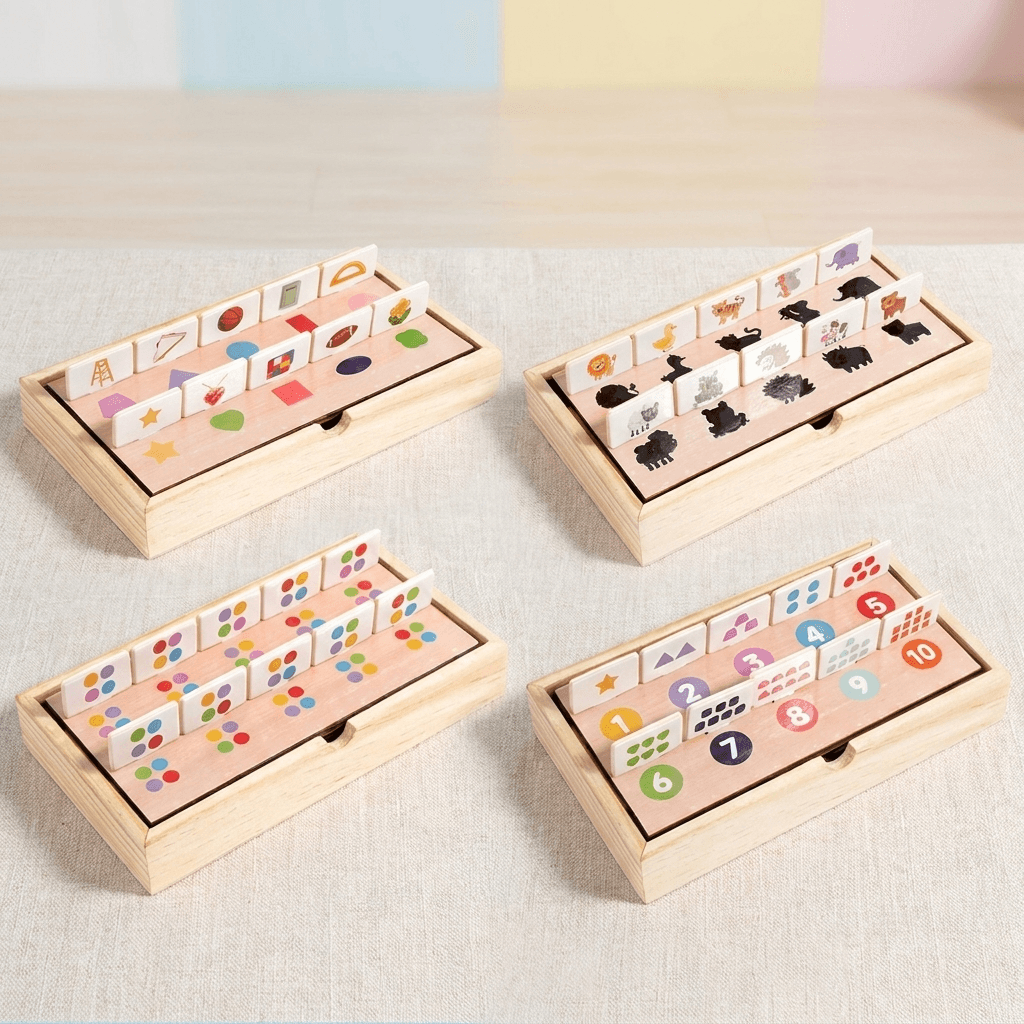 MindMosaic – Jeu d'Association en Bois Montessori pour Enfants dès 3 ans