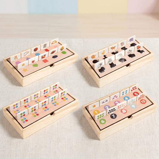 MindMosaic – Jeu d'Association en Bois Montessori pour Enfants dès 3 ans